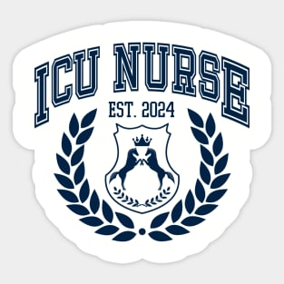 College ICU Nurse Graduation 2024 Custom Sticker